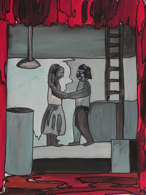 Bühne, 1987, Tempera-Karton, 45x48.jpg